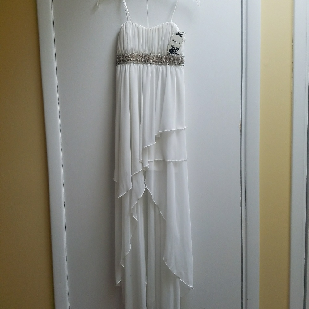 White Chiffon Goddess Dress